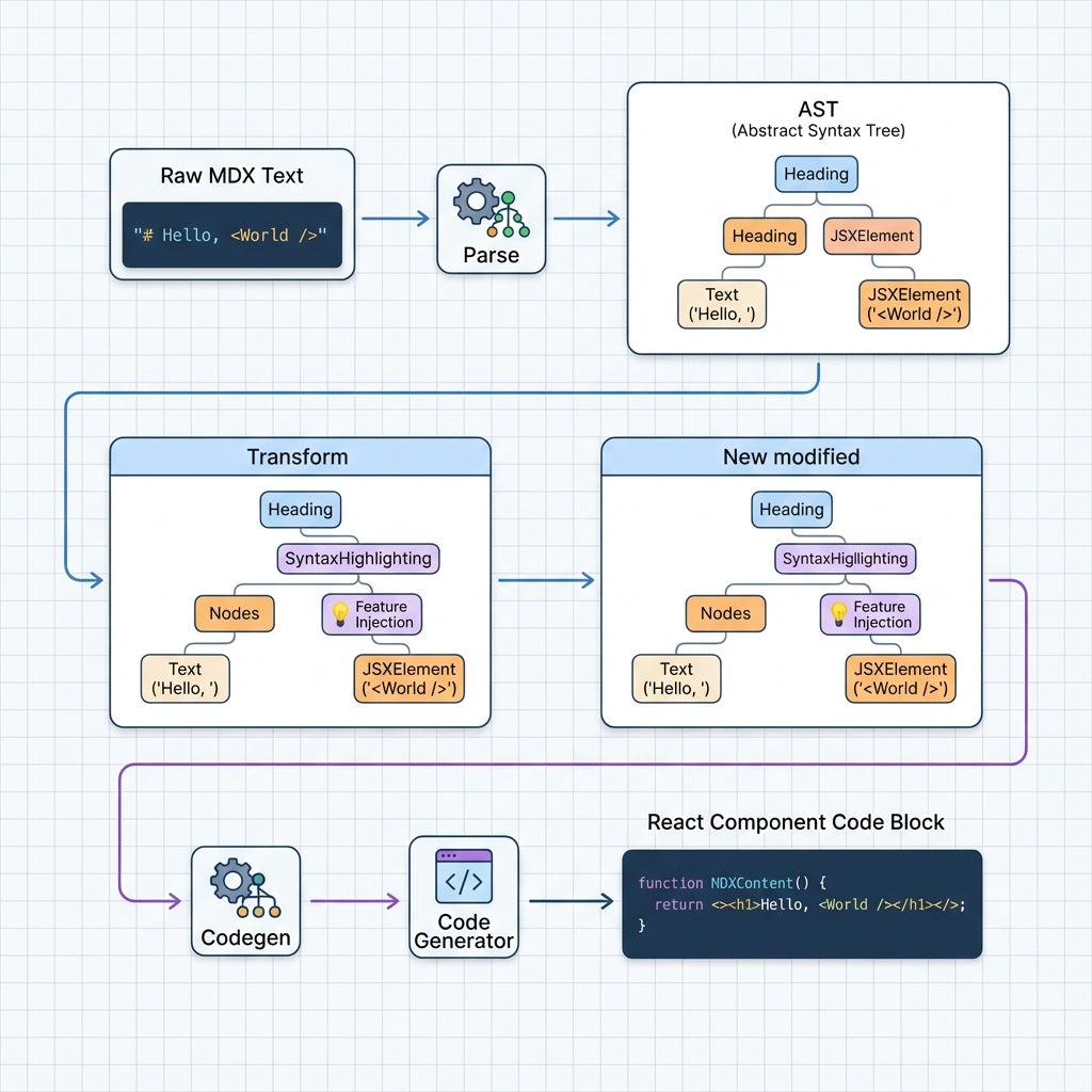 MDX 編譯管線:解析、轉換與生成